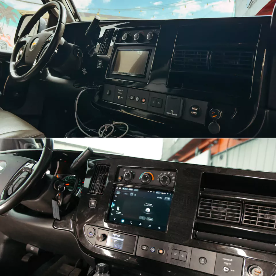 Укротили мексиканскую фиесту на колесах! Тюнинг Chevrolet Express: комплексная шумоизоляция и новая акустика, установка дополнительного оборудования, ремни безопасности с уникальным дизайном